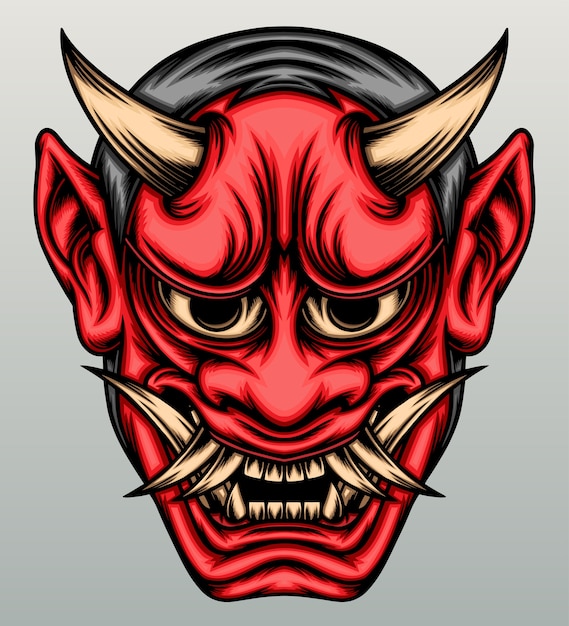 Demon hannya mask.