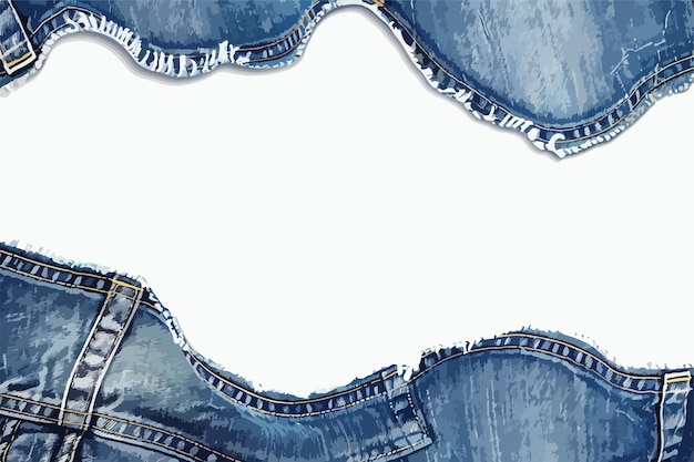 Denim Background with Copy Space Vector Single Clipart