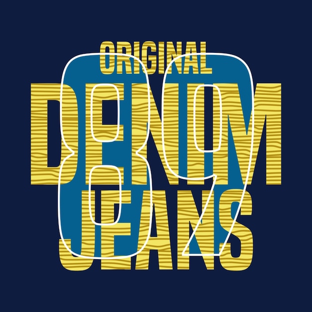 Denim jeans vector graphic tees