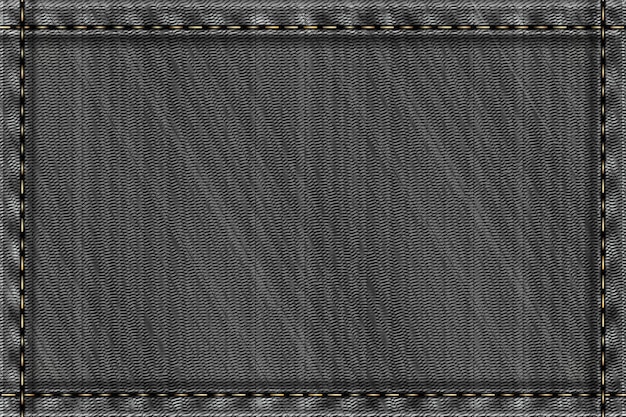 Vector denim rectangular background.gray rough   texture.