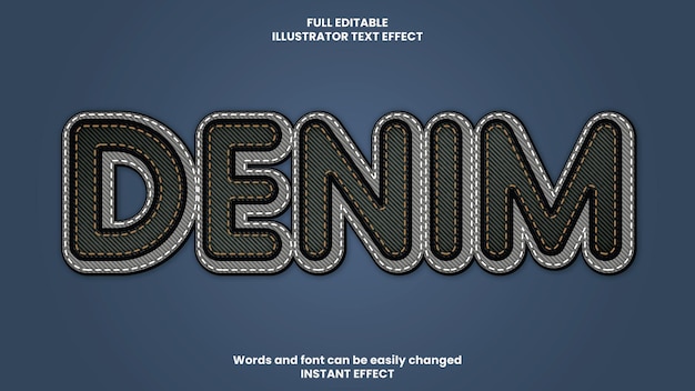 Denim Text Effect