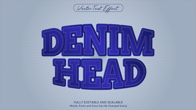 DENIM TEXTURE EDITABLE TEXT EFFECT