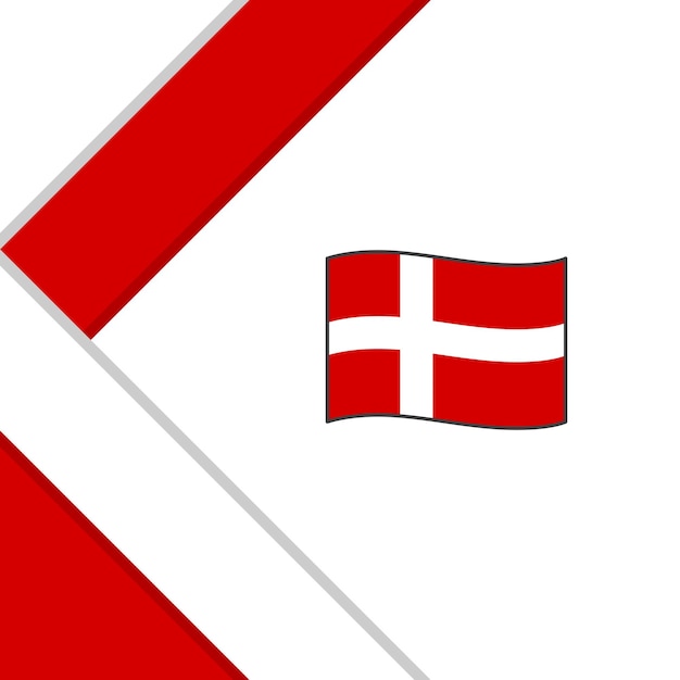 Denmark Flag Abstract Background Design Template Denmark Independence Day Banner Social Media Post Denmark Illustration