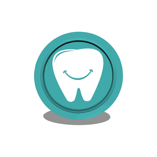 Dental 3D Icon Vector Template Design Illustration