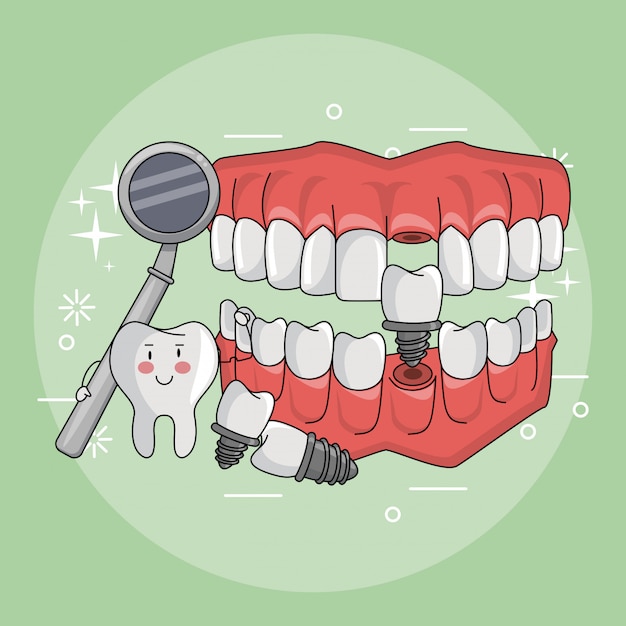 Dental care cartoons