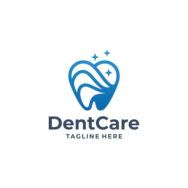 Dental Care logo design medical clinic vector illustration