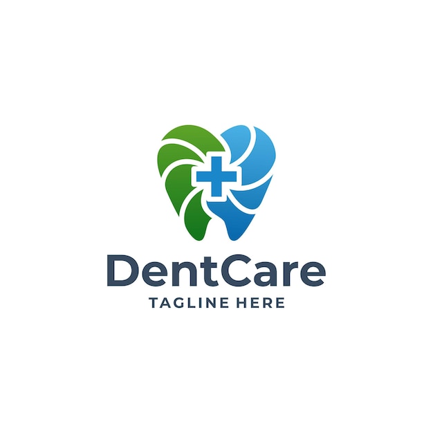 Dental Care logo design medical clinic vector illustration