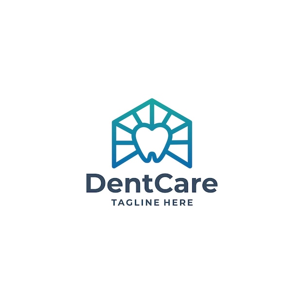 Dental Care logo design medical clinical vector illustration