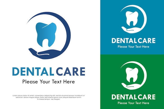 Dental care logo design template illustration. there are symbol medical and dental