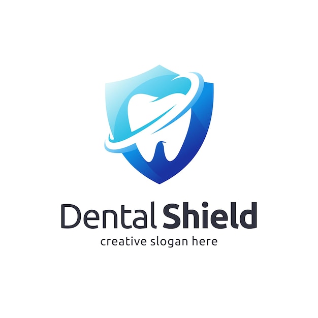 Dental care logo design template