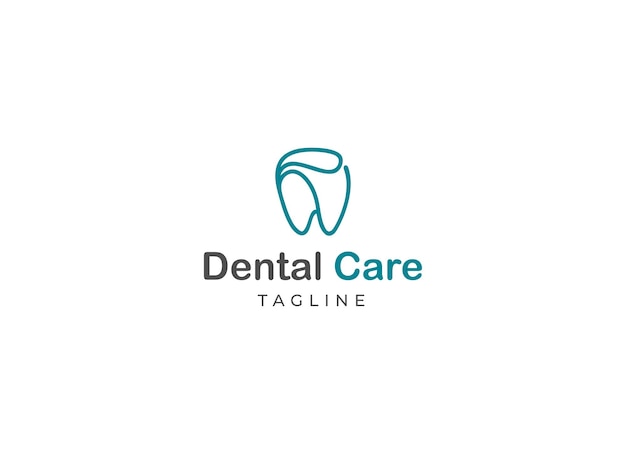 Dental care logo design vector illustration Tooth logo design