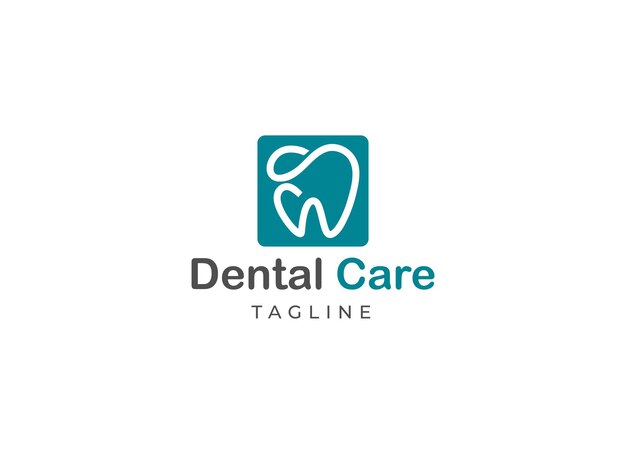 Vector dental care logo design vector illustration tooth logo design