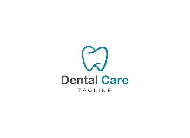 Dental care logo design vector illustration Tooth logo design