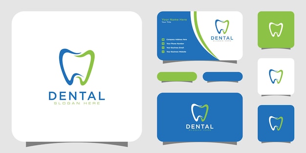 Dental care logo template design