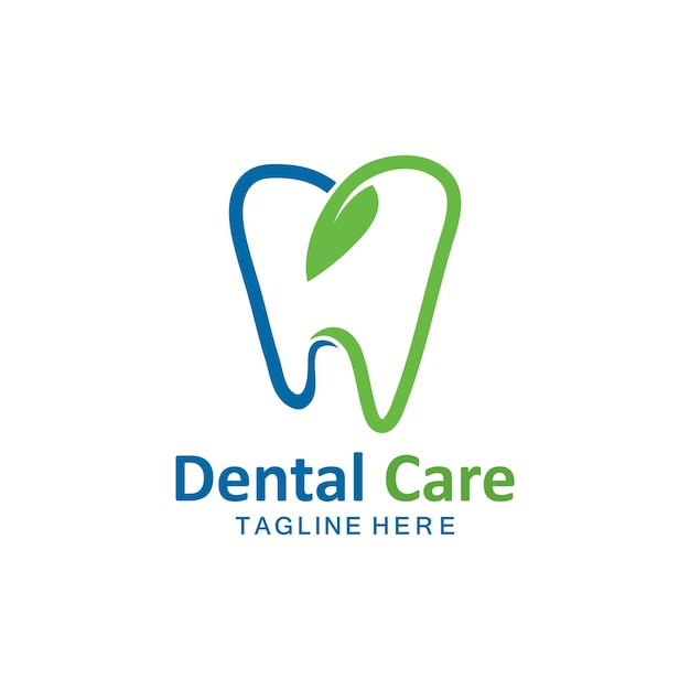 Dental Care logo vector icon simple illustration