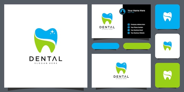 Dental care logo vector template design