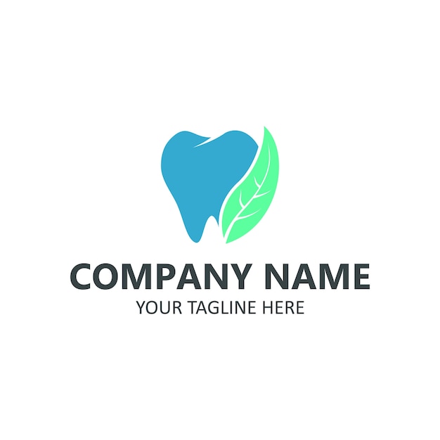 Dental care logo on white background 