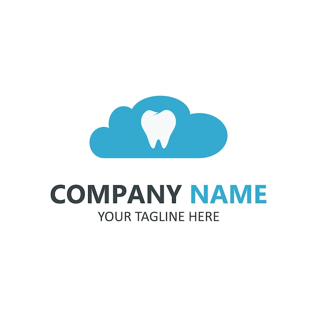 Dental care logo on white background 