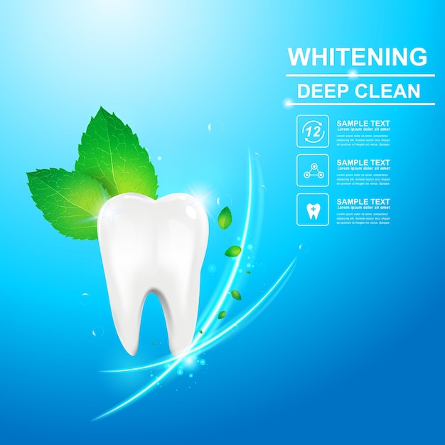 Dental Care and Teeth advertising or promotion template