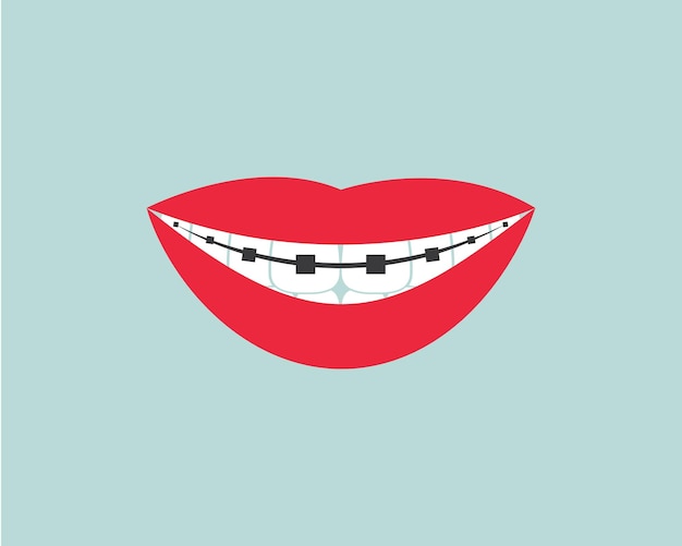 Dental clinic icon logo vector illustration design