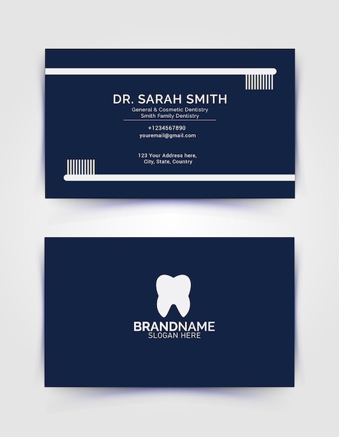 Dental and dentist doctor business card design template Dental Dentist dentistry Dental doctor