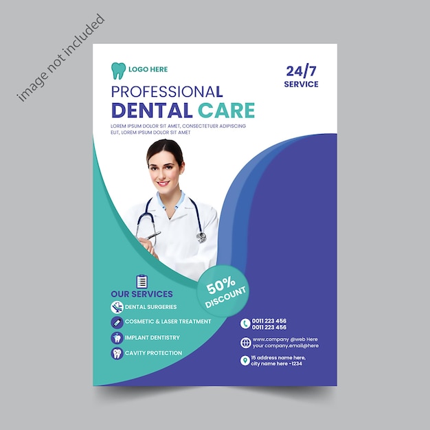 dental flyer design