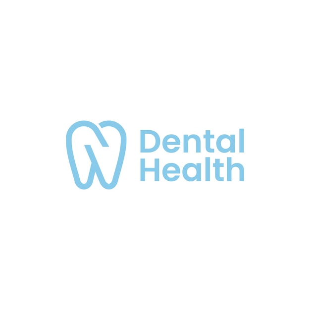 Dental health clinic logo icon design template