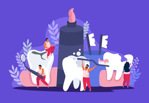 Dental health illustration