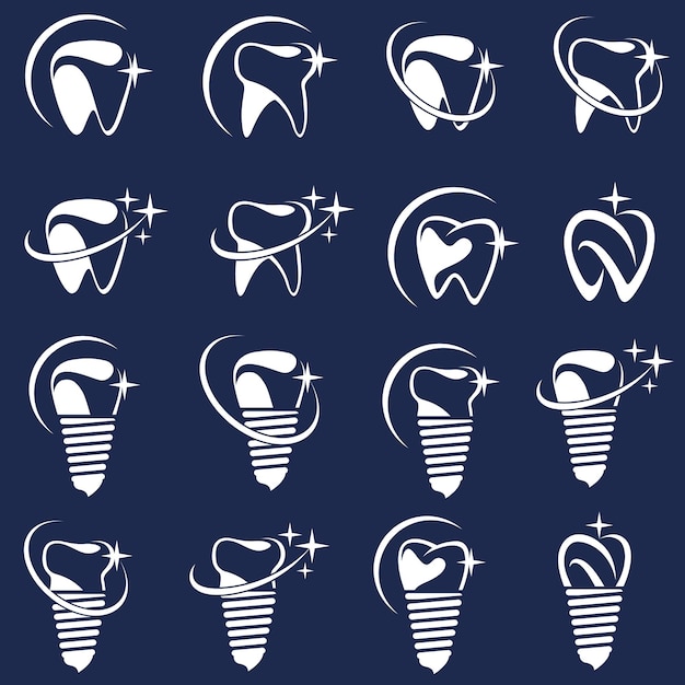 dental icon set