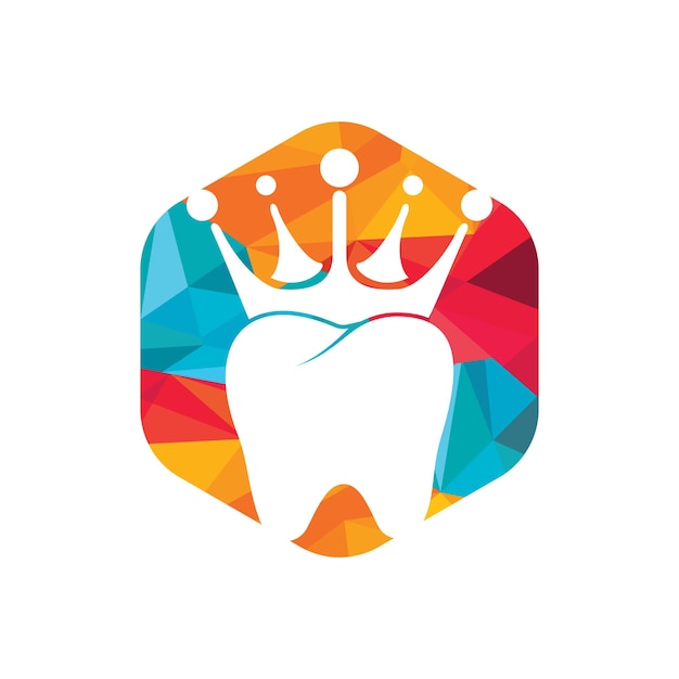 Dental king vector logo design