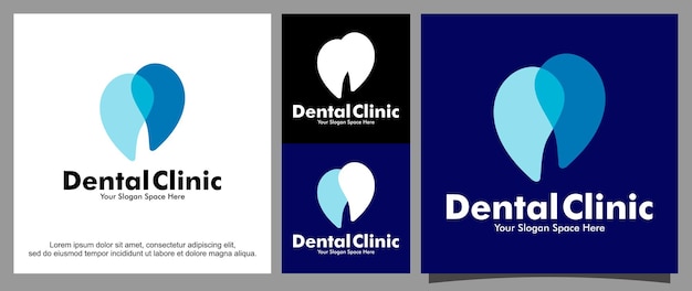 Dental logo design for dental clinic template