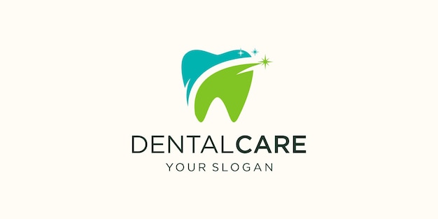 Dental Logo Design template. Icon tooth abstract modern.