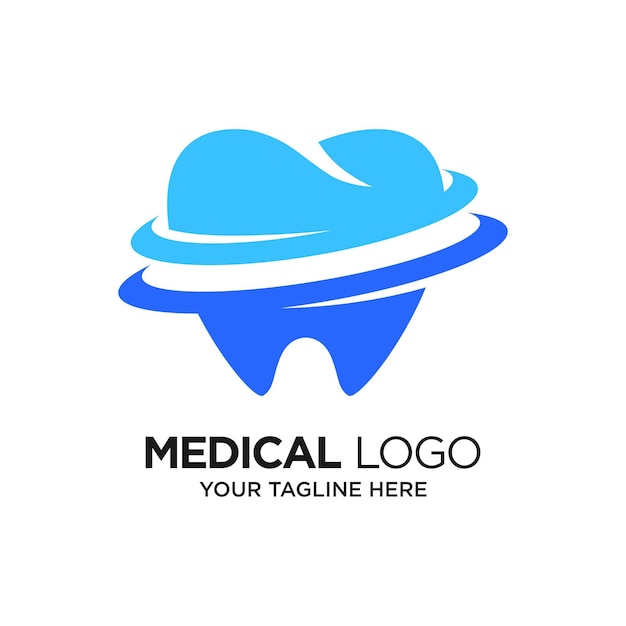 Dental Logo Design Template Inspiration Vector Illustration