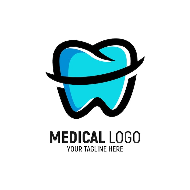 Dental Logo Design Template Inspiration Vector Illustration