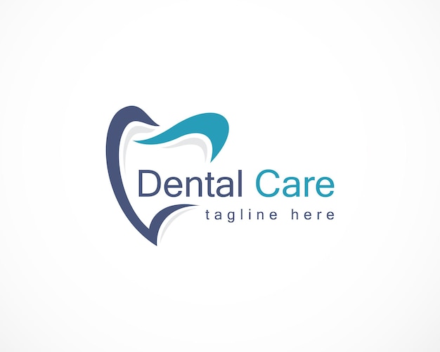 Dental Logo Design Vector dental care clinic logo template