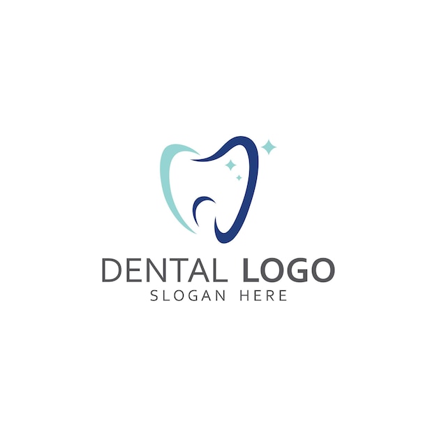 Dental logo logo for dental health and logo for dental care Using a template illustration vector design concept