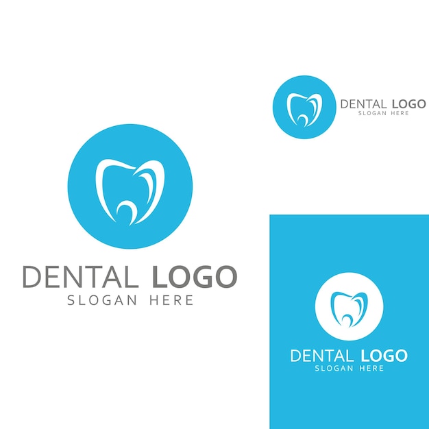 Dental logo logo for dental health and logo for dental care Using a template illustration vector design concept