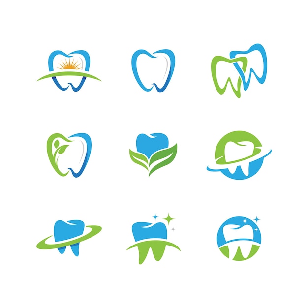 Dental logo Template vector illustration icon design