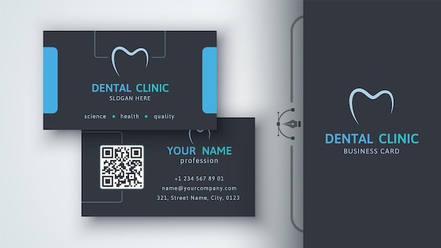 Dental Template Business Card Brand For Your Company