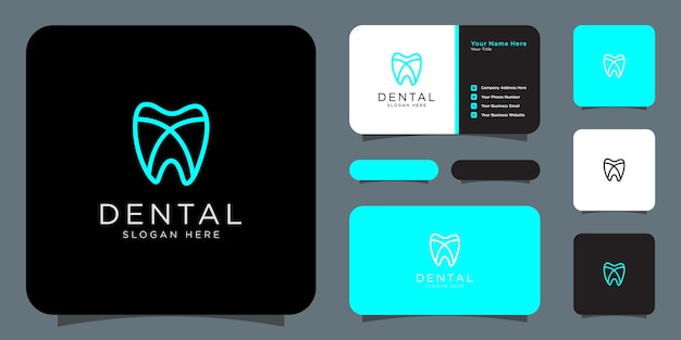 Dental tooth logo vector design template