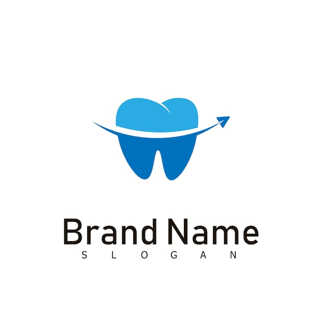 Dentist care dental health logo design symbol