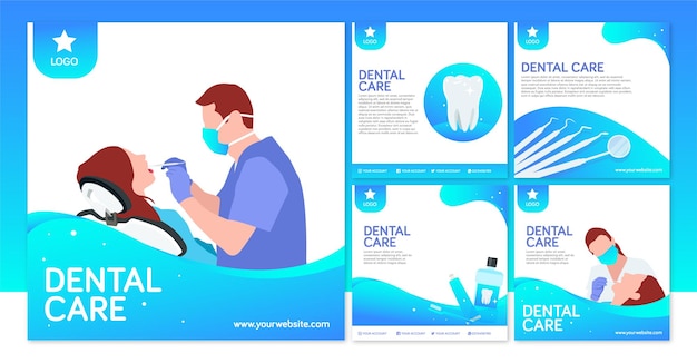 Dentist dental Instagram post template