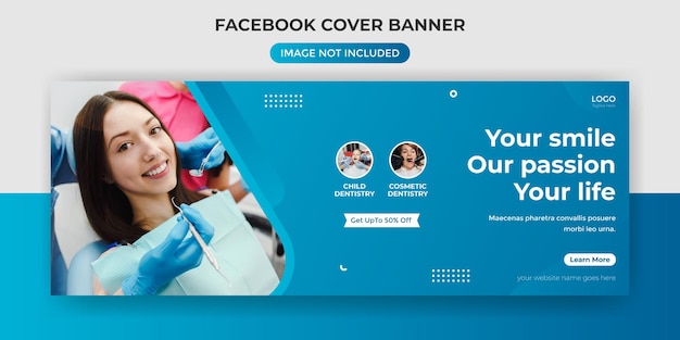 Dentist Facebook Cover Banner Template