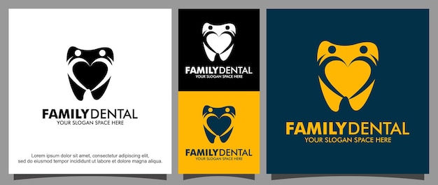 Dentist for family logo template