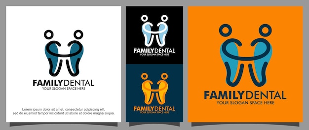 Dentist for family logo template