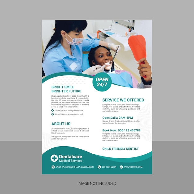 Dentist Flyer Template Design