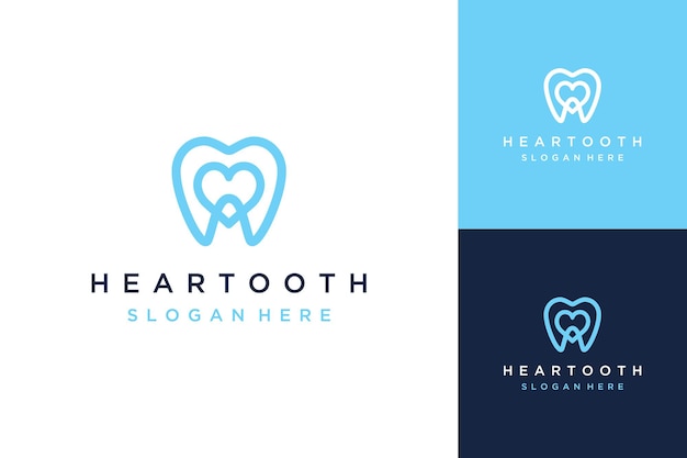 Dentist's logo design, or teeth with a heart