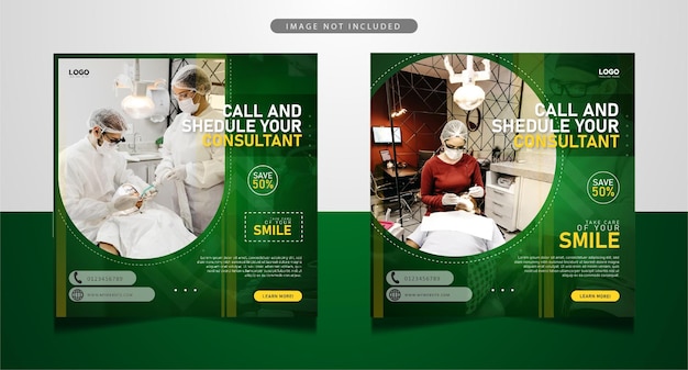 Dentist social media banner template