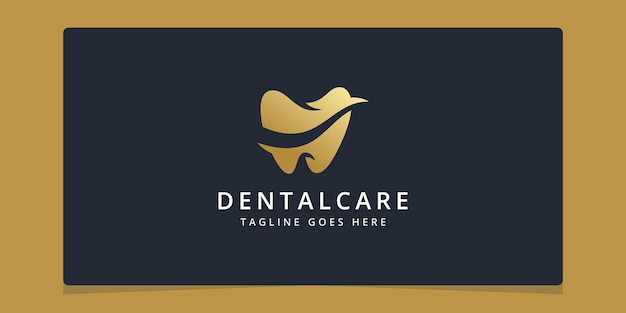 Dentistry clinic logo design with modern style dental logo