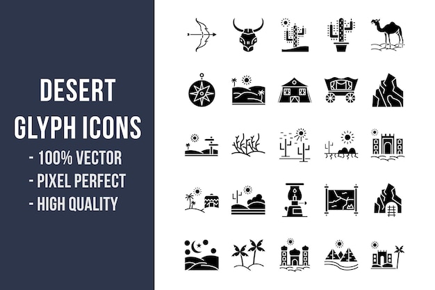 Desert Glyph Icons